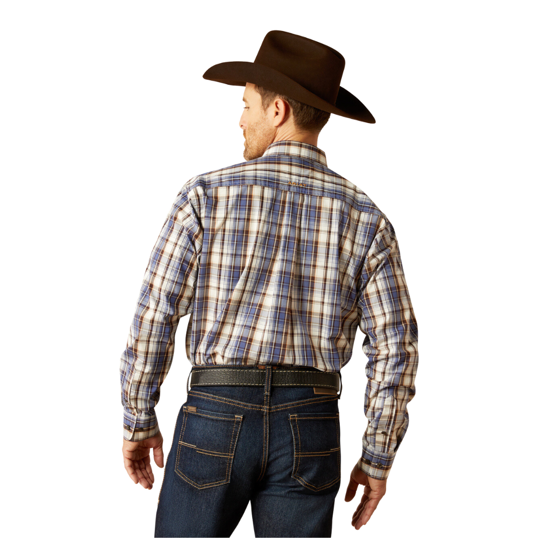 Ariat Men's Pro Cameron Grey Blue Shirt