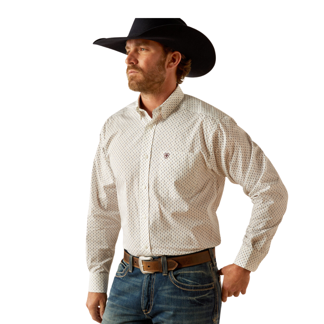 Ariat Men's Western White Shirt