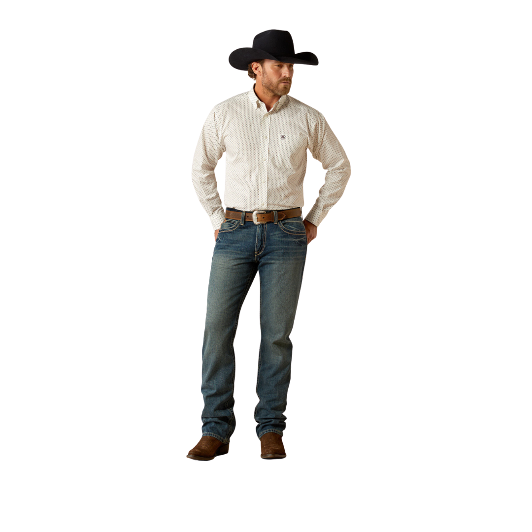Ariat Men's Western White Shirt