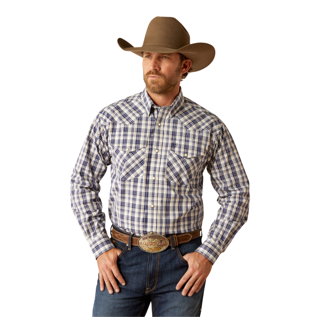Ariat Men's Pro Caine Navy Shirt