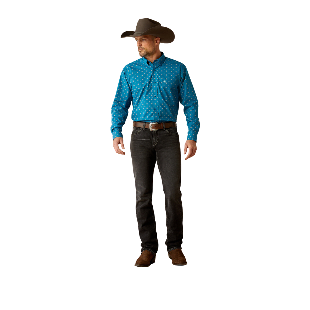 Ariat Men's Paxton Teal Shirt