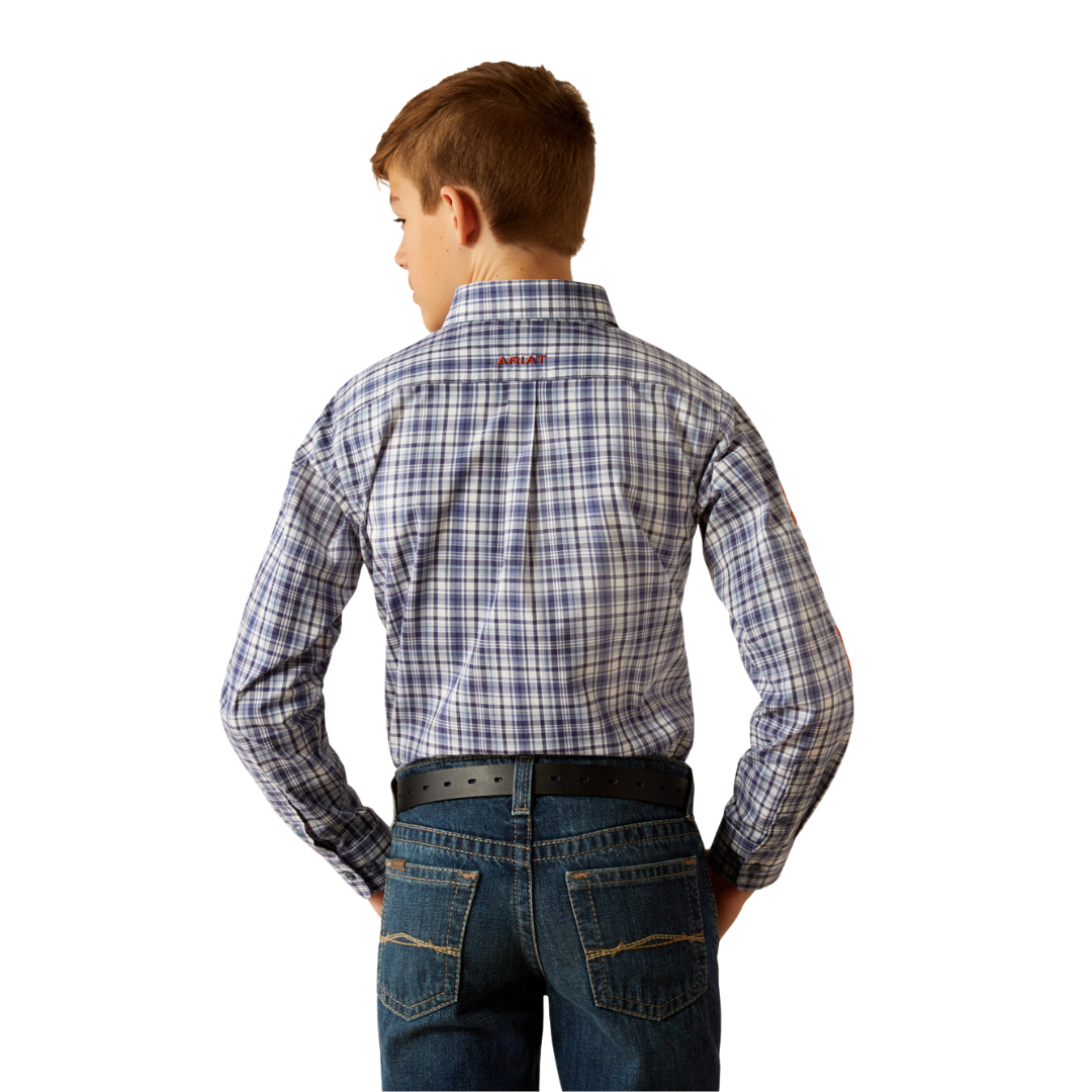 Ariat Youth Boy's Pro Team Orion Navy Shirt