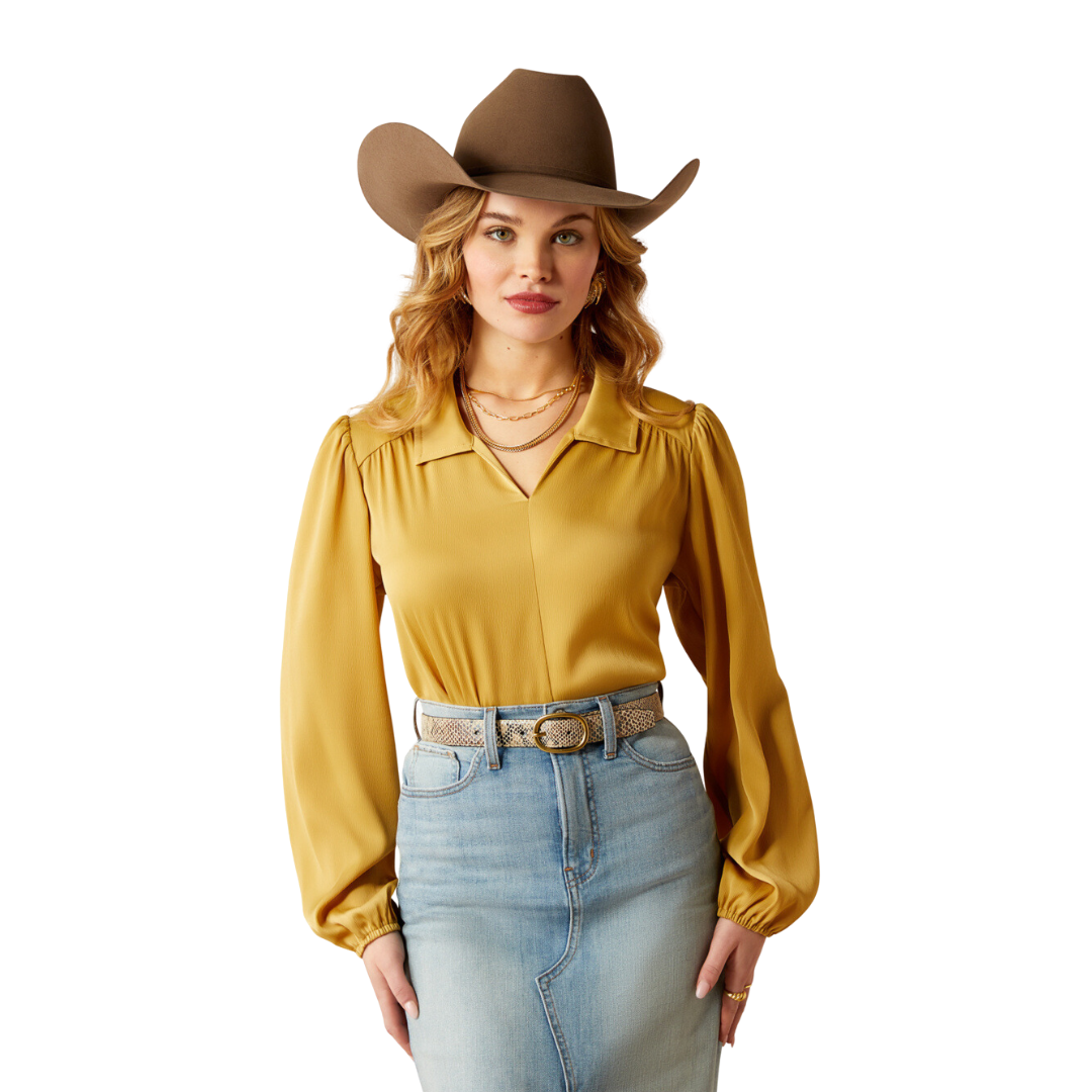 Ariat Women's Shimmer Top Antelope Shirt
