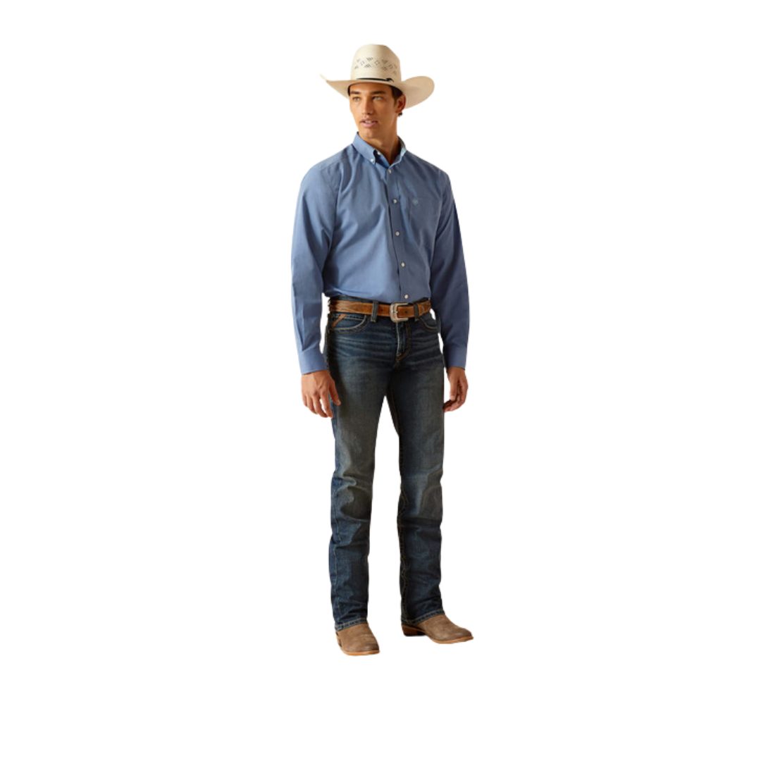 Ariat Men's Solid Pinpoint Oxford Shirt