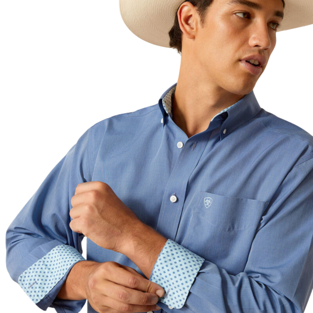 Ariat Men's Solid Pinpoint Oxford Shirt