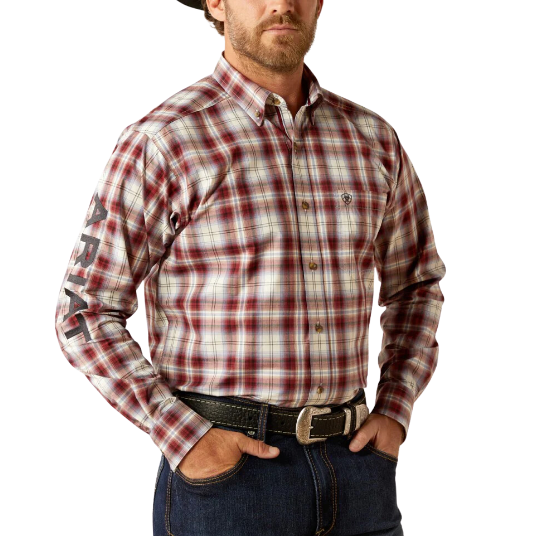 Ariat Men's Oscar Plaid Red Shirt