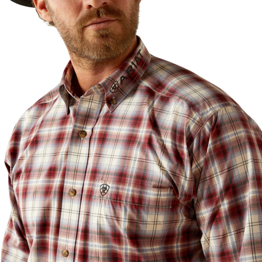 Ariat Men's Oscar Plaid Red Shirt
