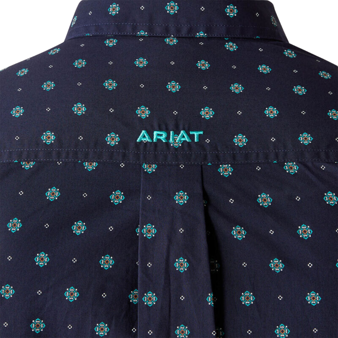 Ariat Men's Jacobi Classic Fit Navy Shirt