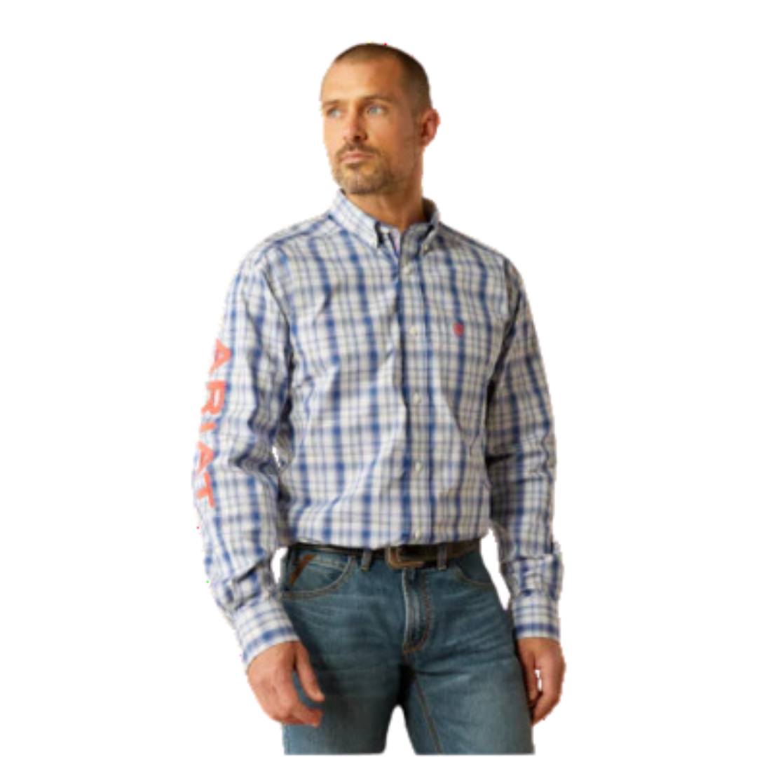 Ariat Men's Team Princeton Navy Red Shirt