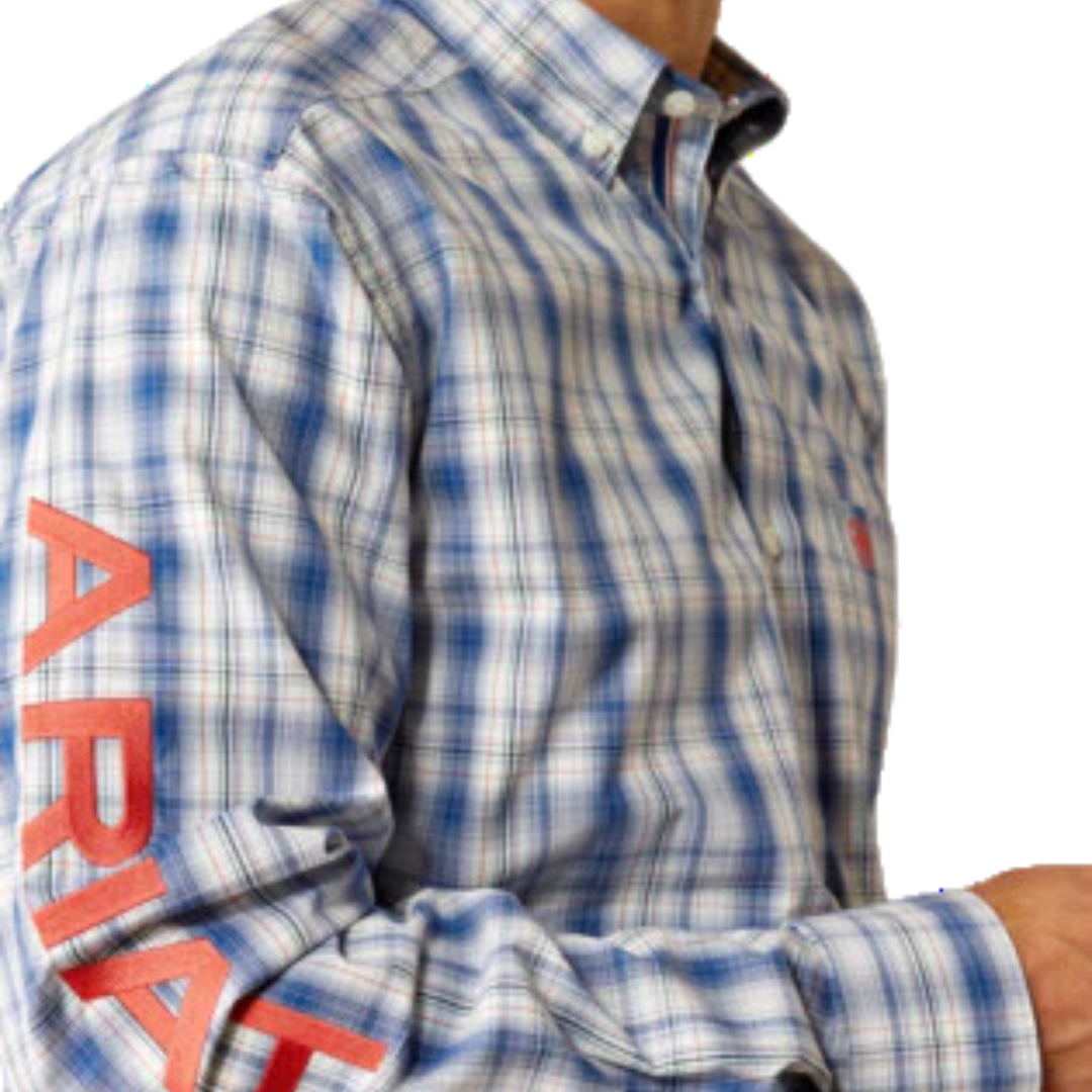 Ariat Men's Team Princeton Navy Red Shirt
