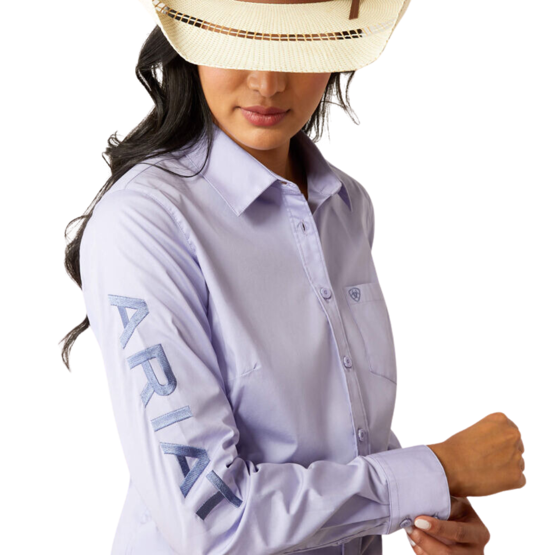 Ariat Women's Team Kirby Stretch Sweet Lavender Shirt
