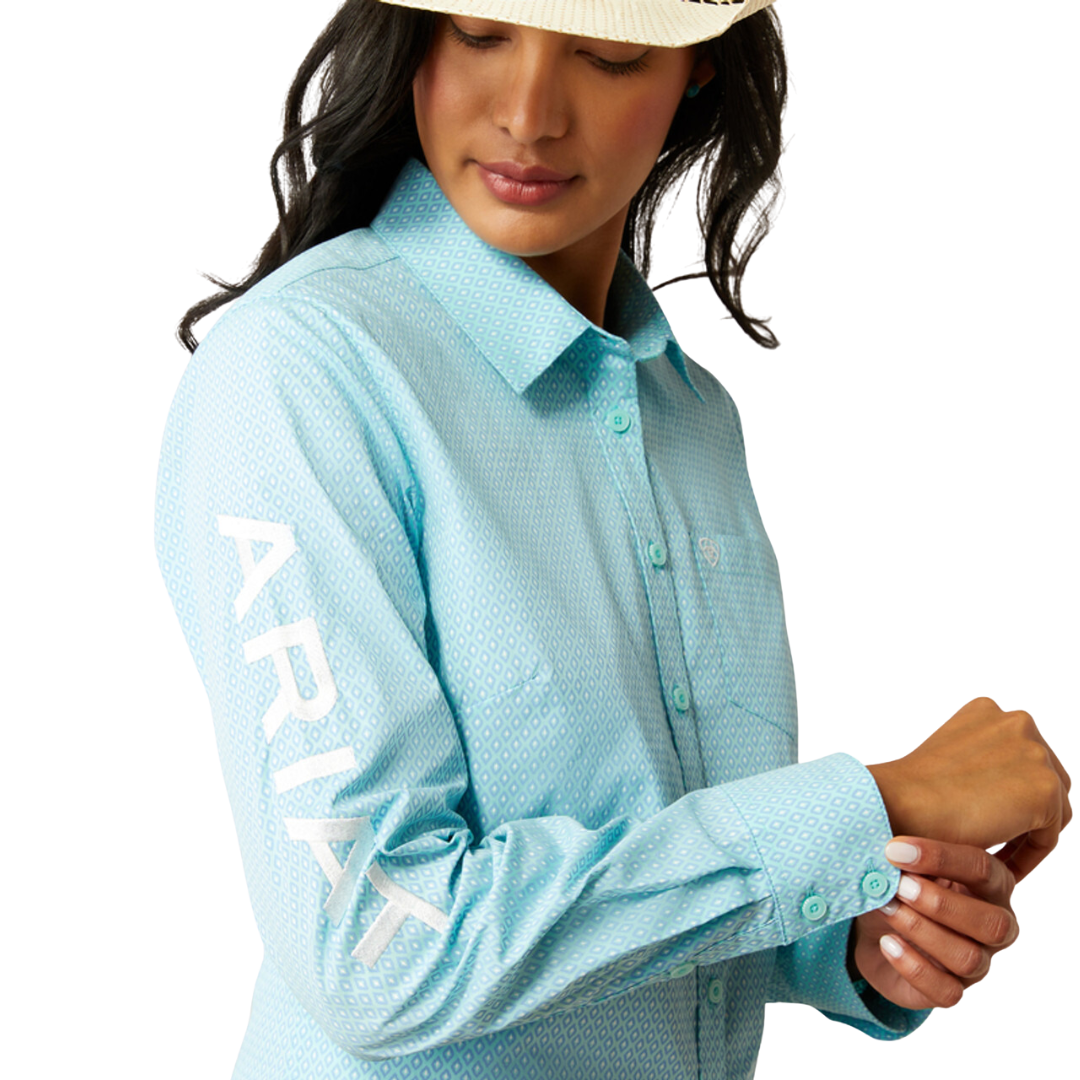 Ariat Women's Kirby Stretch Aruba Blue Shirt