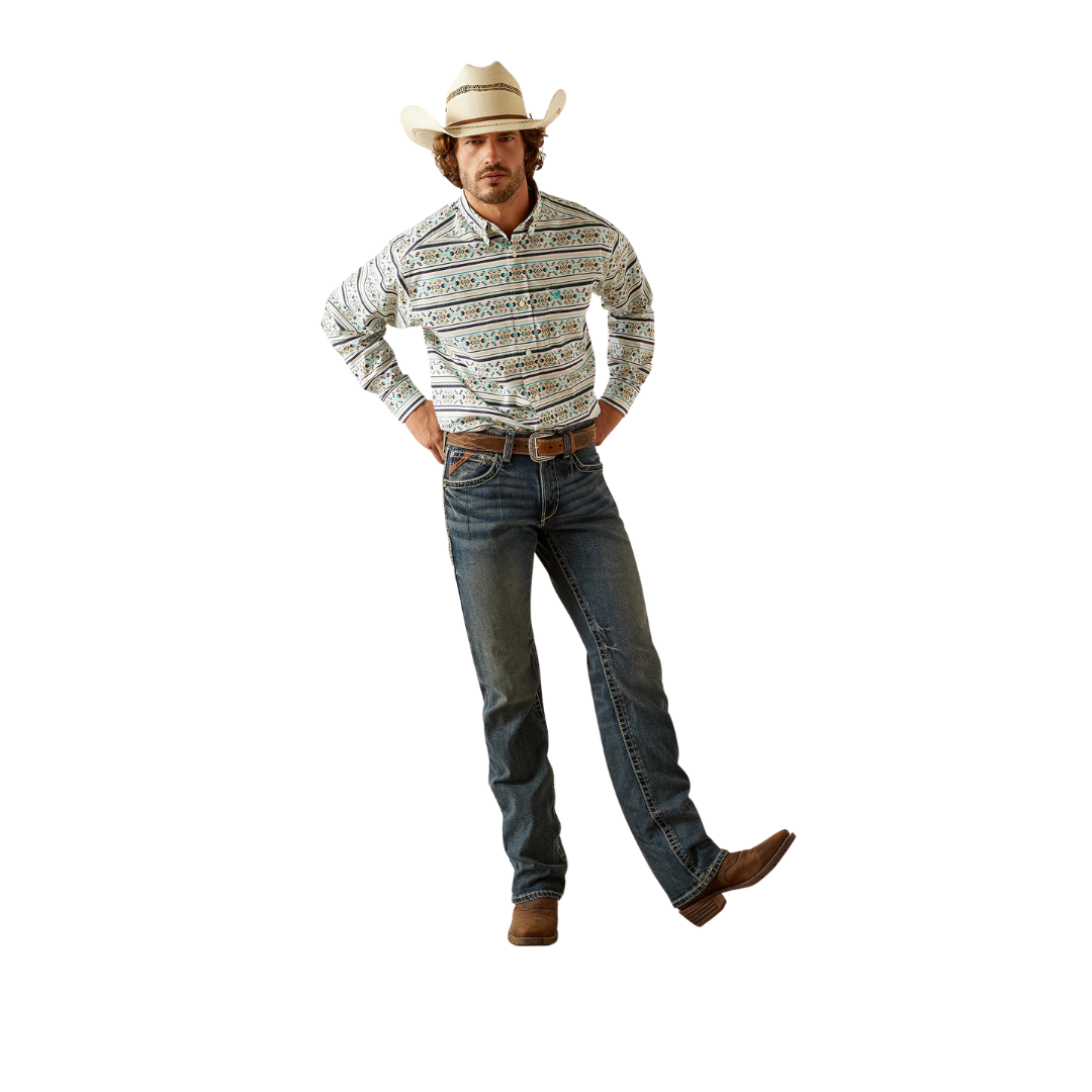 Ariat Men's Judge Classic Fit Teal Shirt