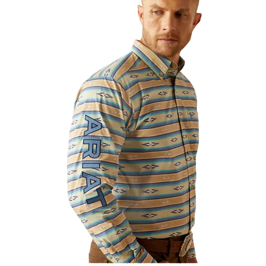 Ariat Men's Long Sleeve Print Team Peer Shirt