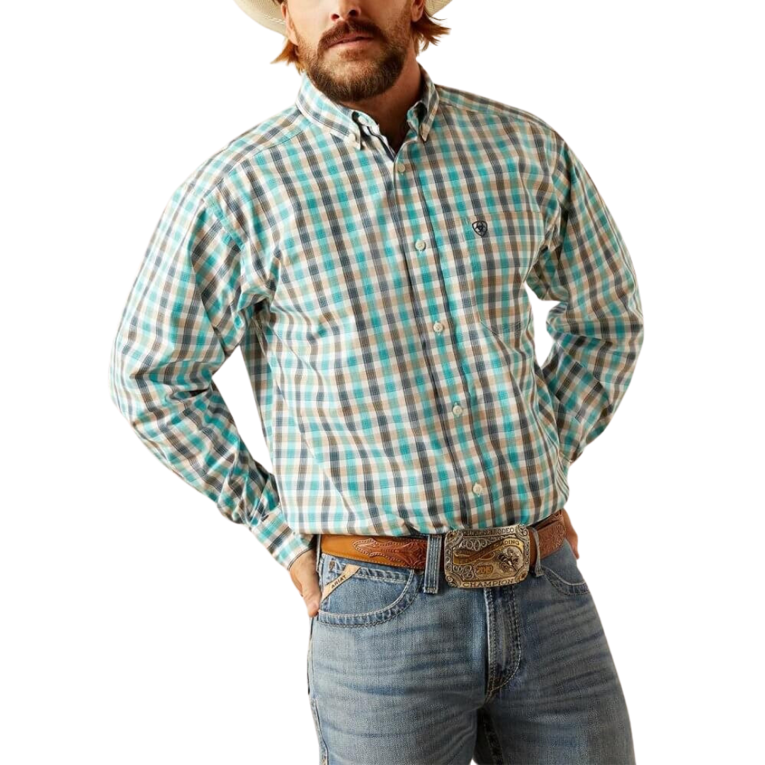 Ariat Men's Pro Series Johnathan Blue Shirt