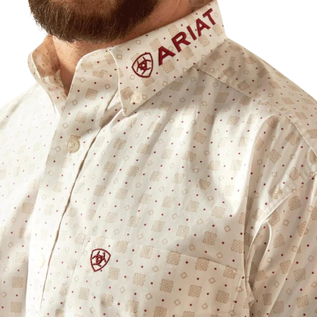 Ariat Men's Team King White Shirt