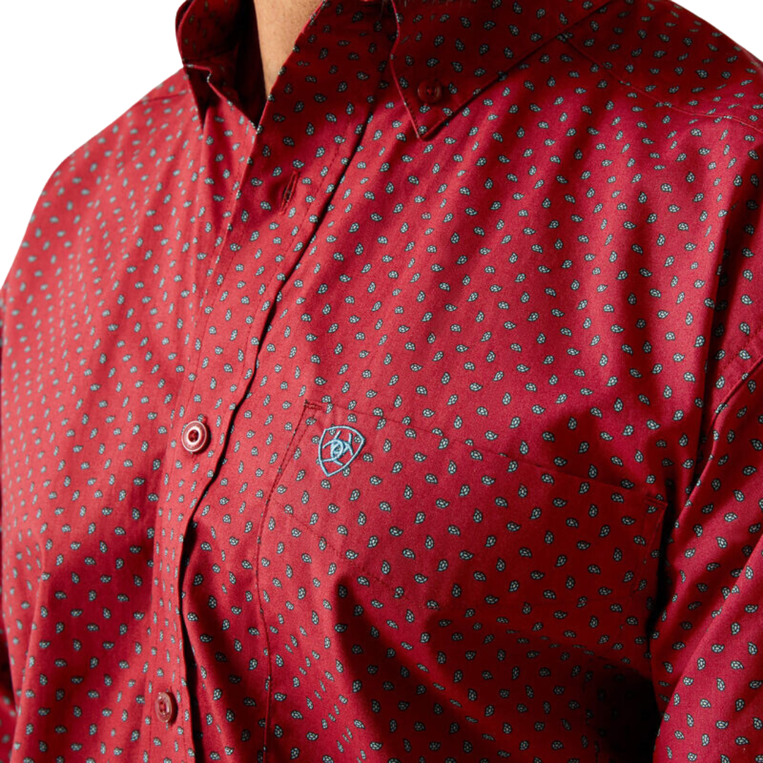 Ariat Men's Garwin Classic Fit Brick Shirt
