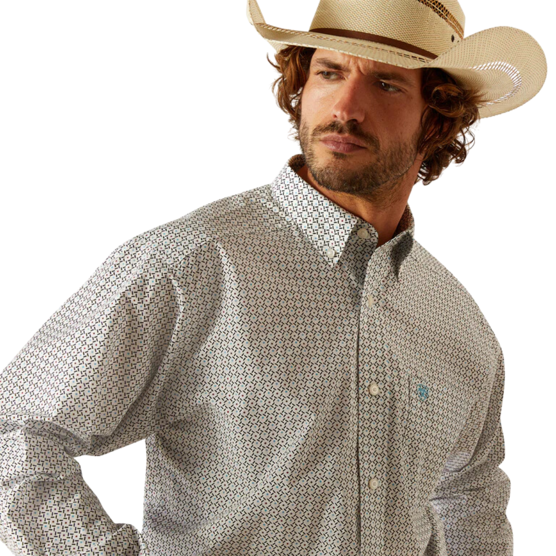 Ariat Men's Gaylor Classic Fit White Shirt