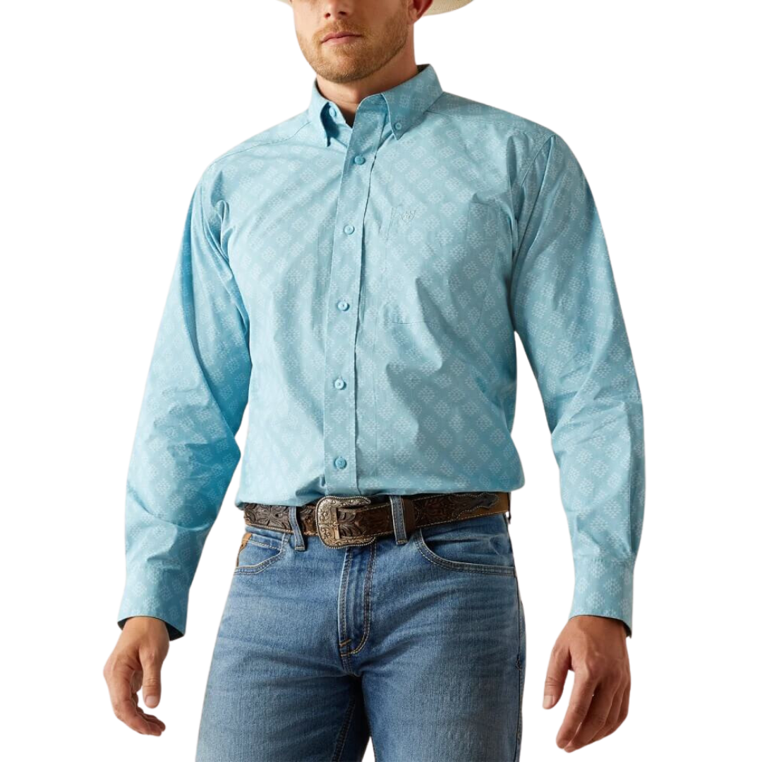 Ariat Men's Garmon Turquoise Shirt