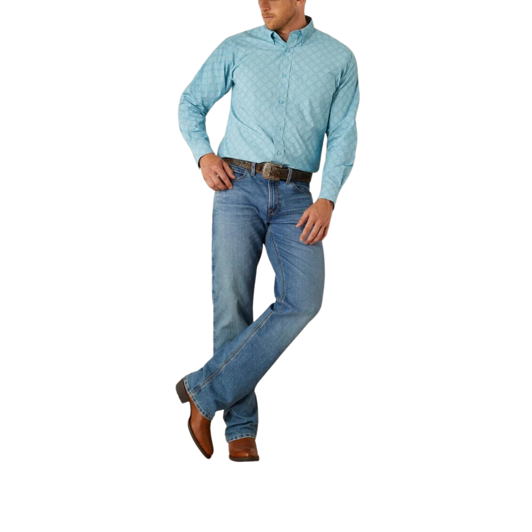 Ariat Men's Garmon Turquoise Shirt