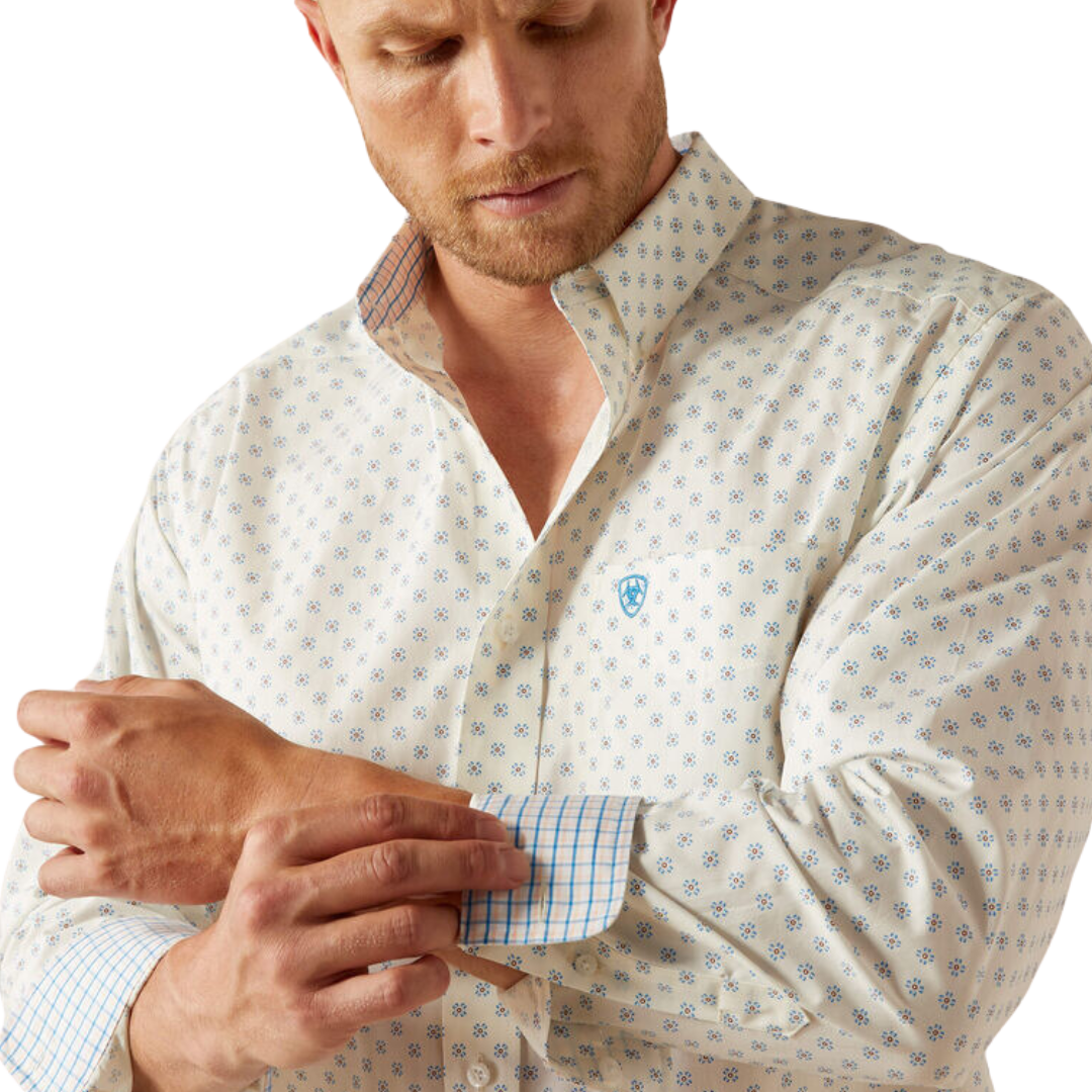 Ariat Men's Wrinkle Free Adrian White Shirt