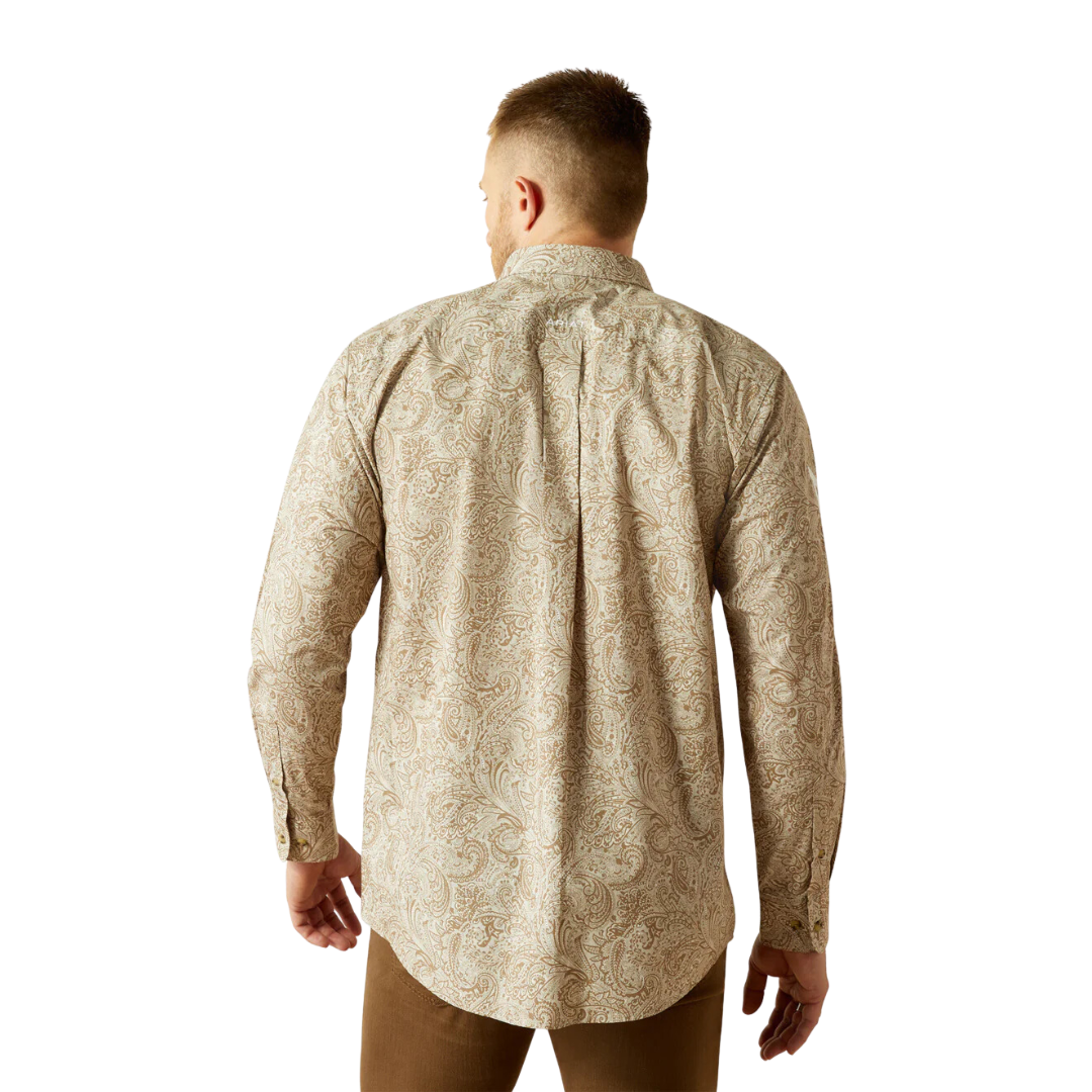 Ariat Men's Team Kason Classic Fit Brown Shirt