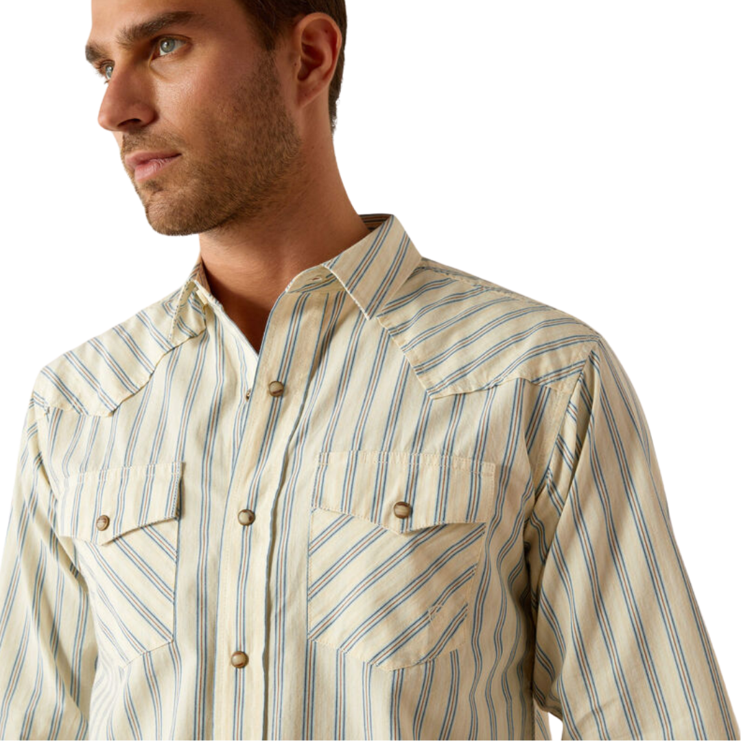 Ariat Men's Hanford Retro Fit Cream Shirt