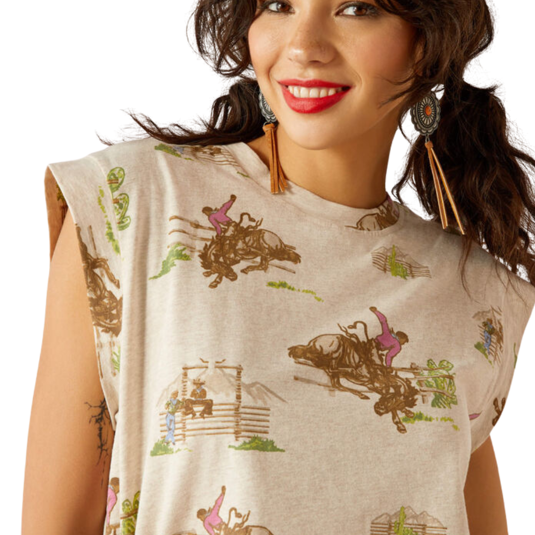 Ariat Women's Britney Round Up Print Tee Shirt