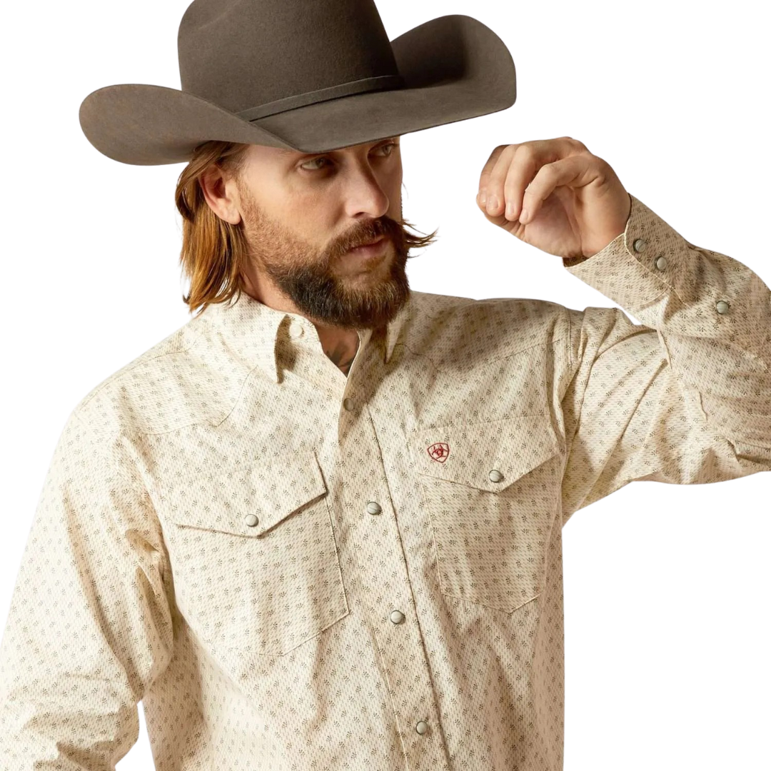 Ariat Men's Salem Off White Shirt
