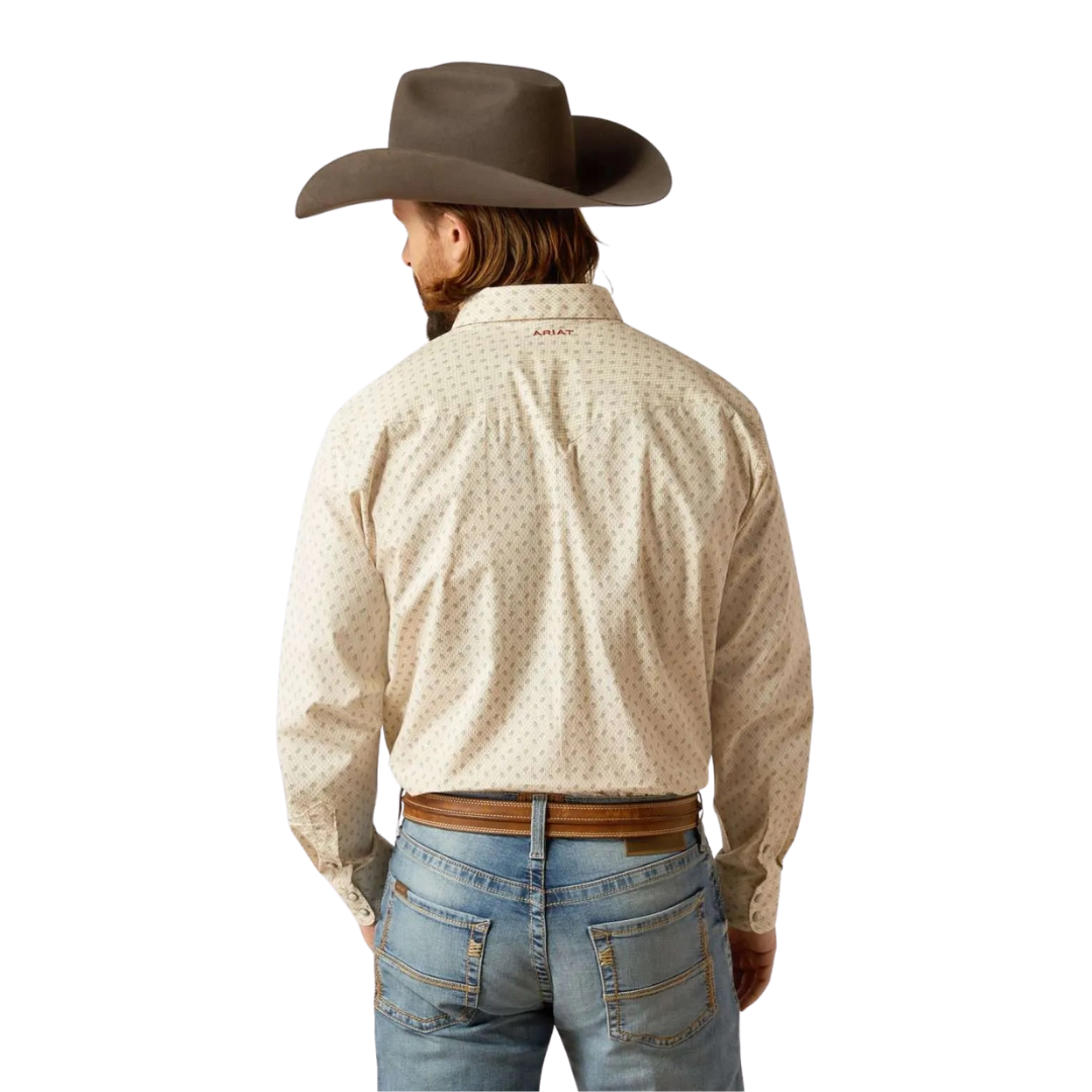 Ariat Men's Salem Off White Shirt