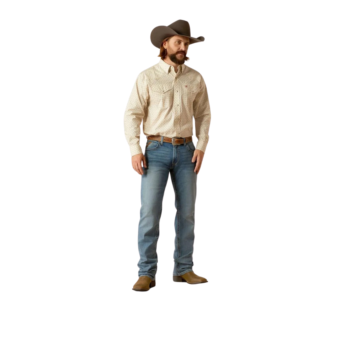 Ariat Men's Salem Off White Shirt