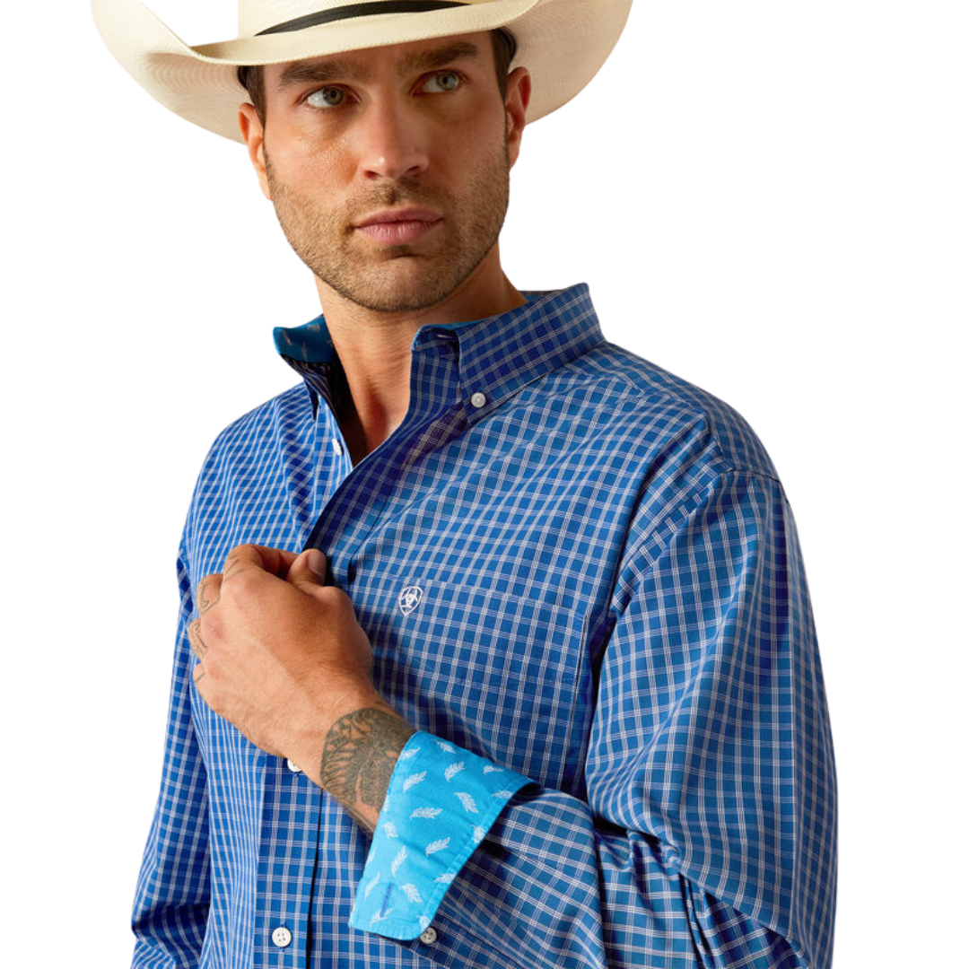 Ariat Men's Wrinkle Free Blair Classic Navy Shirt