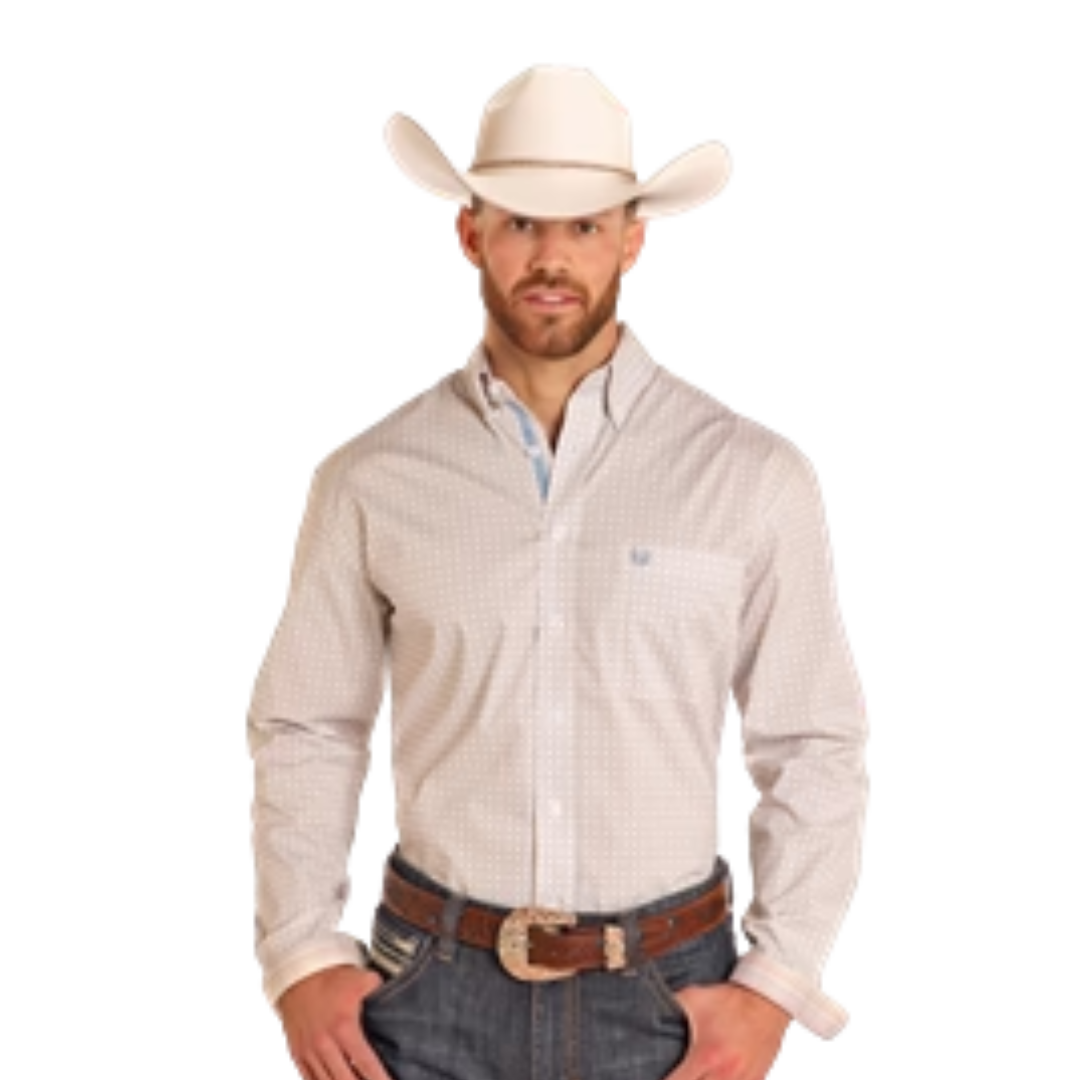 Panhandle Slim Men's Long Sleeve Light Brown Shirt