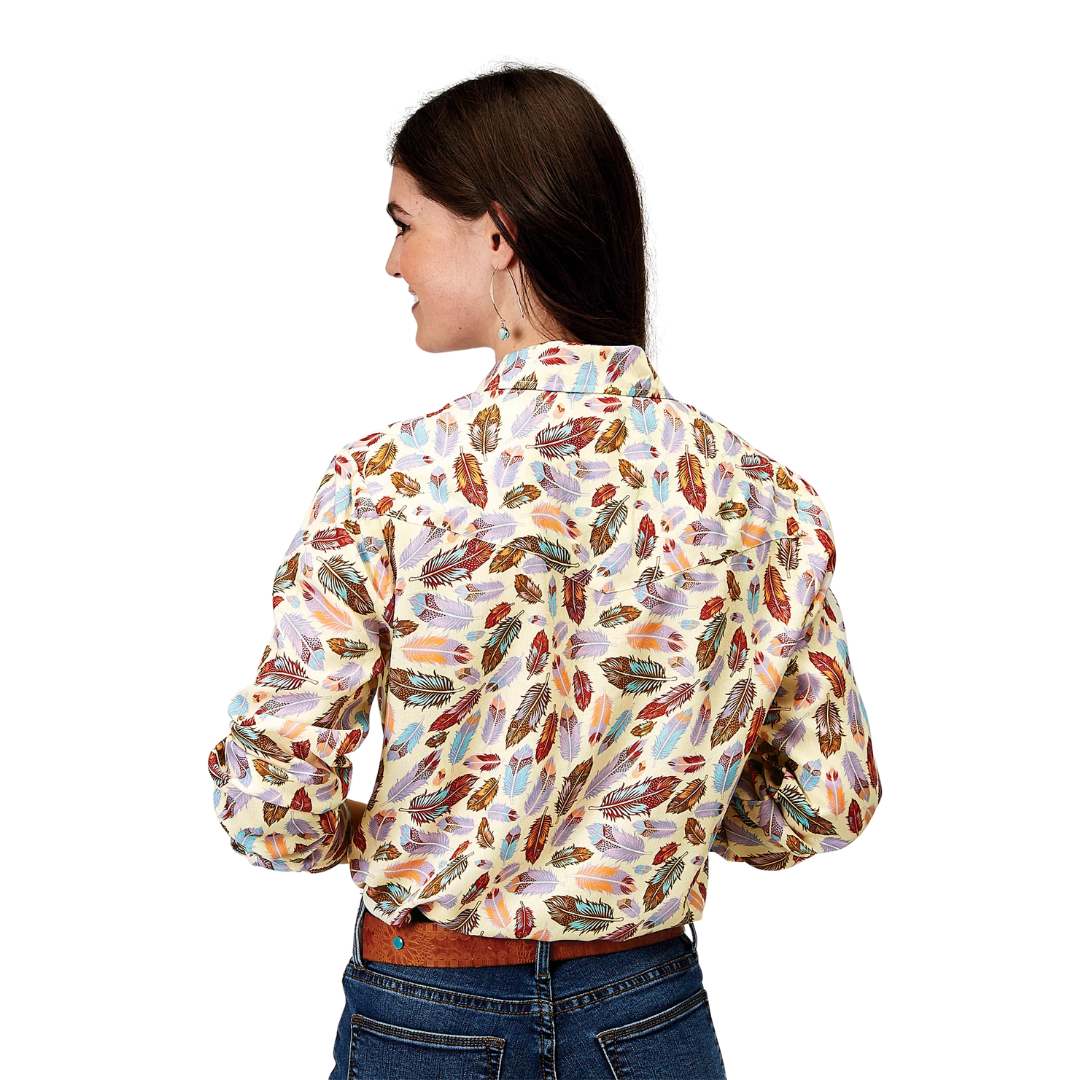 Roper Women's Feather Printed Multicolor Shirt
