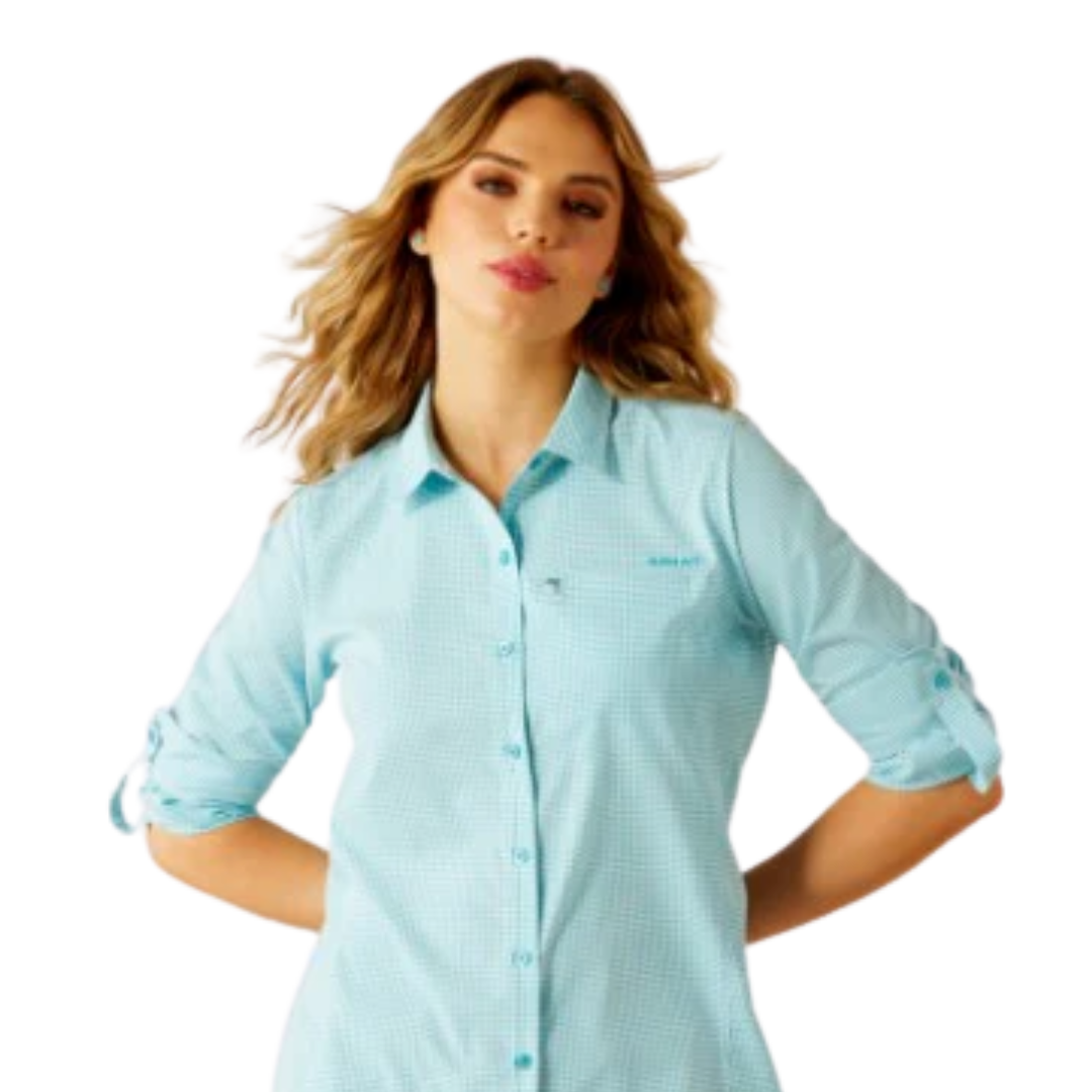 Ariat Women's Venttek Peacock Blue Shirt