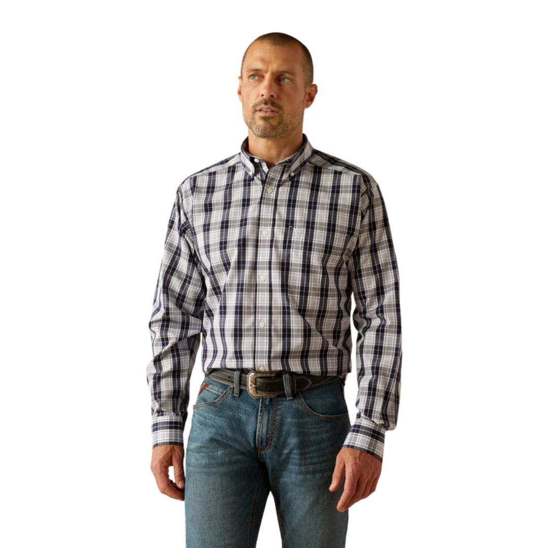 Ariat Men's Free Ocean Classic Fit Blue Shirt