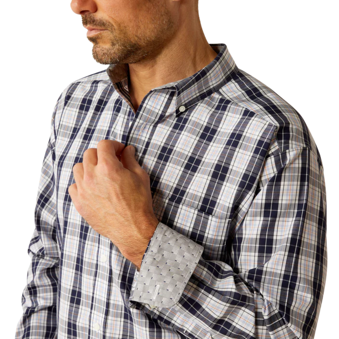 Ariat Men's Free Ocean Classic Fit Blue Shirt