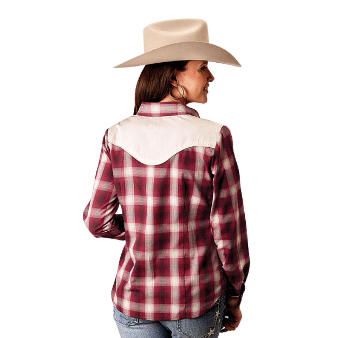 Roper Women's Curved Yokes Red Shirt