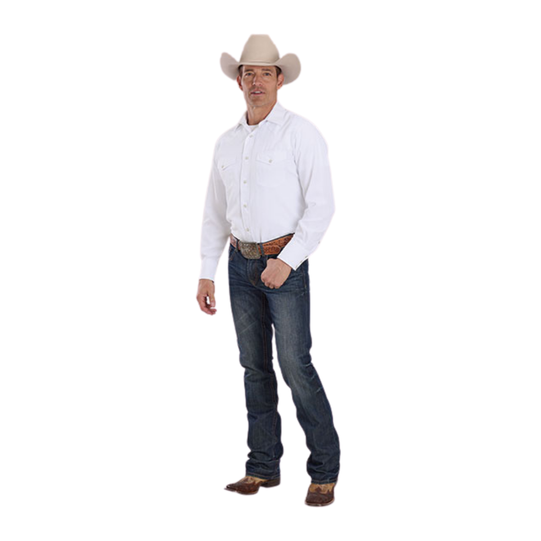 Roper Men's Aztec White Shirt