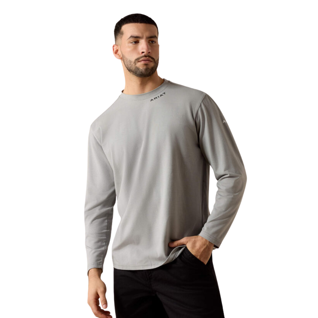 Ariat Men's Fr Baselayer Silver Fox Tee Shirt