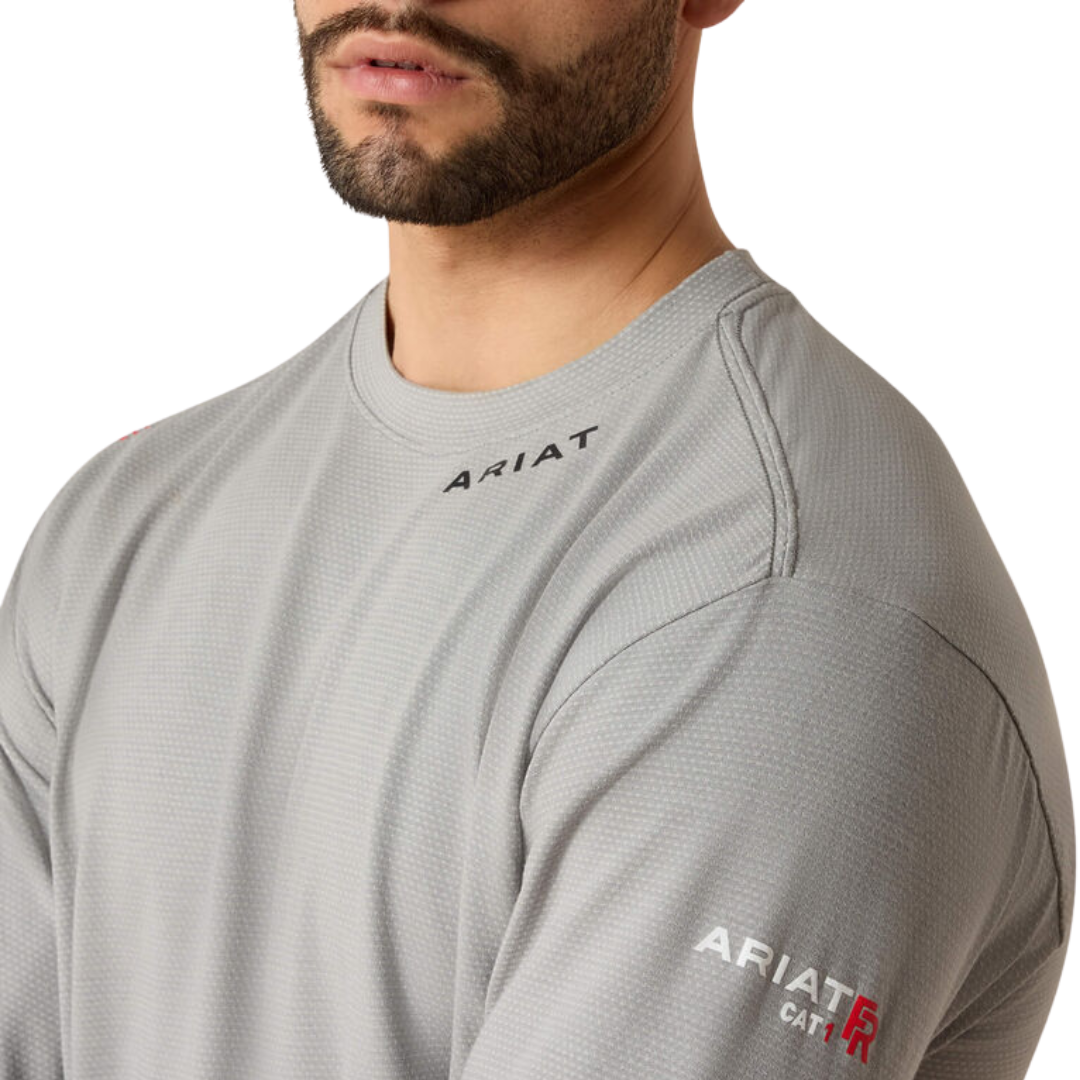 Ariat Men's Fr Baselayer Silver Fox Tee Shirt