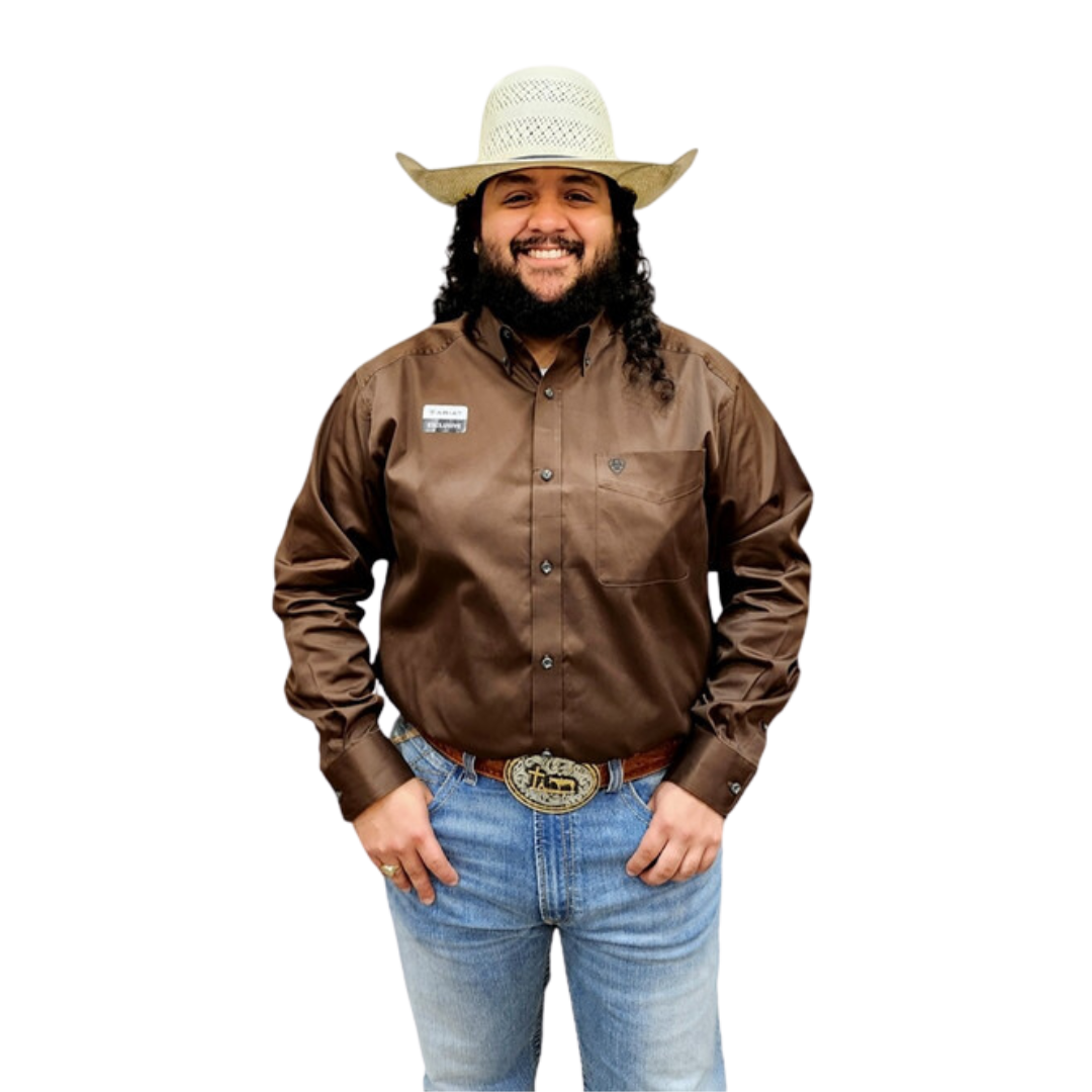 Ariat Men's Solid Chocolate Brown Shirt Exclusive