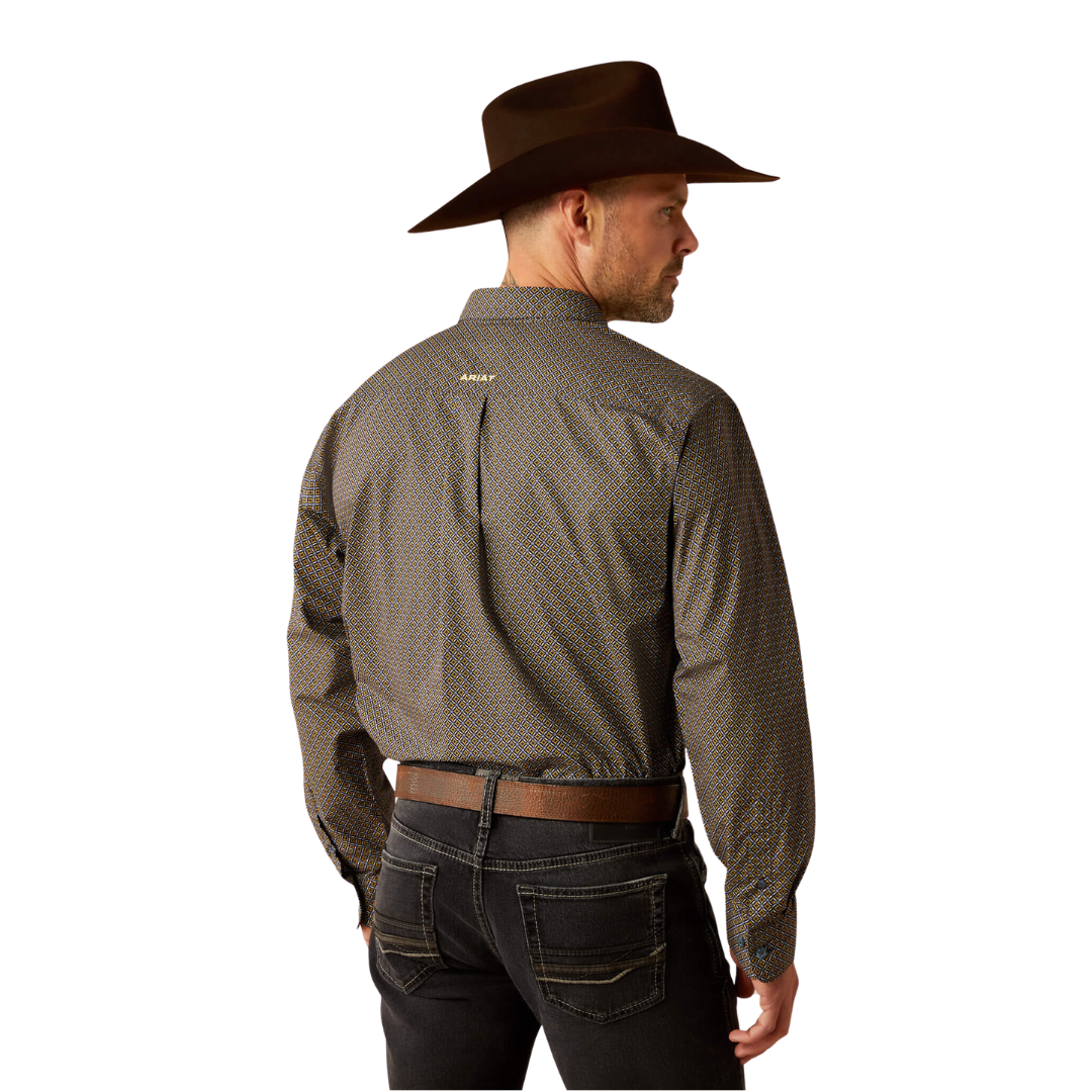 Ariat Men's Rider Fitted Light Blue Shirt
