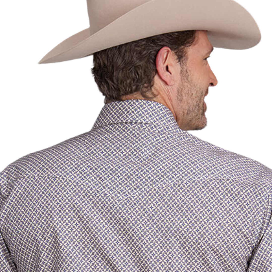 Roper Men's Pinwheel Snap Tan Shirt