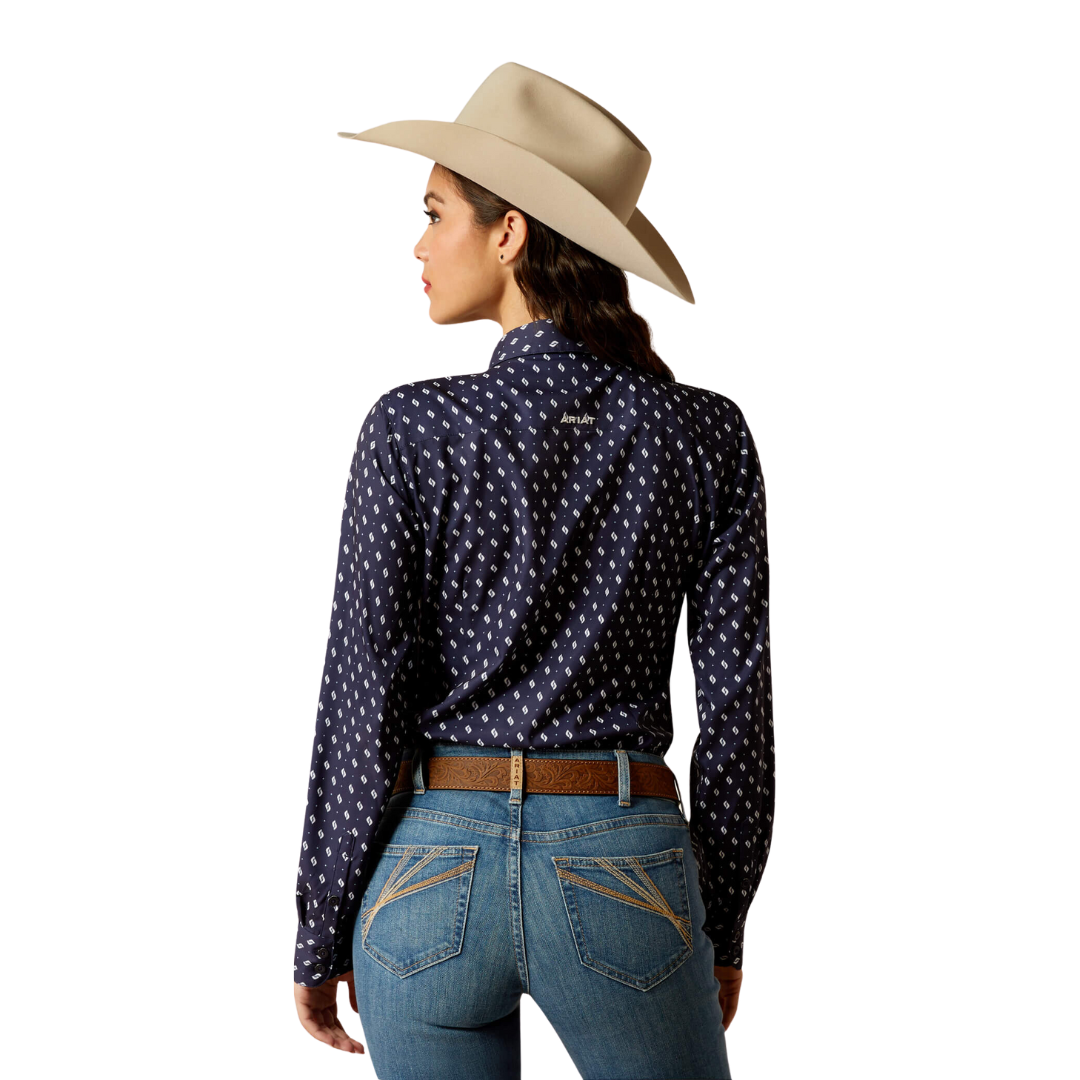 Ariat Women's Kirby Pro Zona Geo Navy Shirt