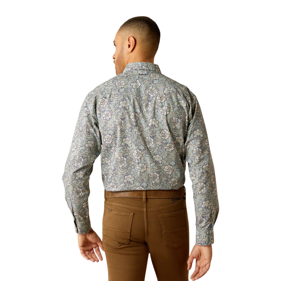 Ariat Men's Rider Fitted Light Blue Shirt