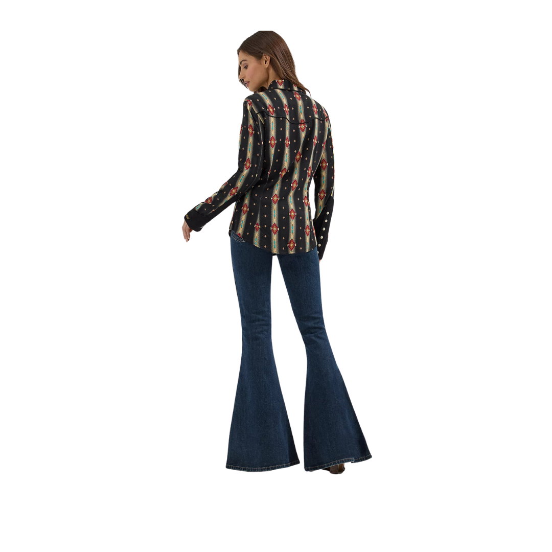 Wrangler Women's Lainey Wilson Black Checotah Shirt