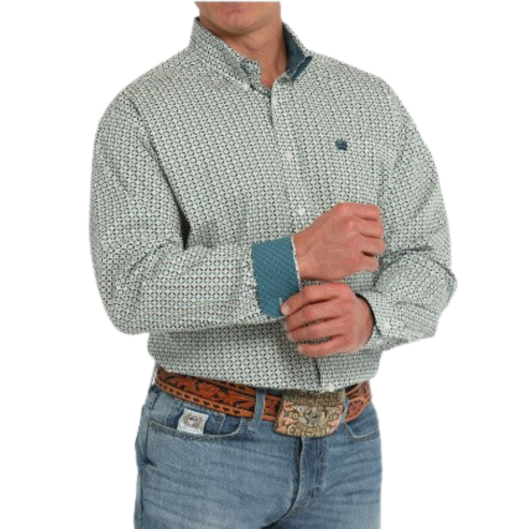 Cinch Men's Circle Green Shirt