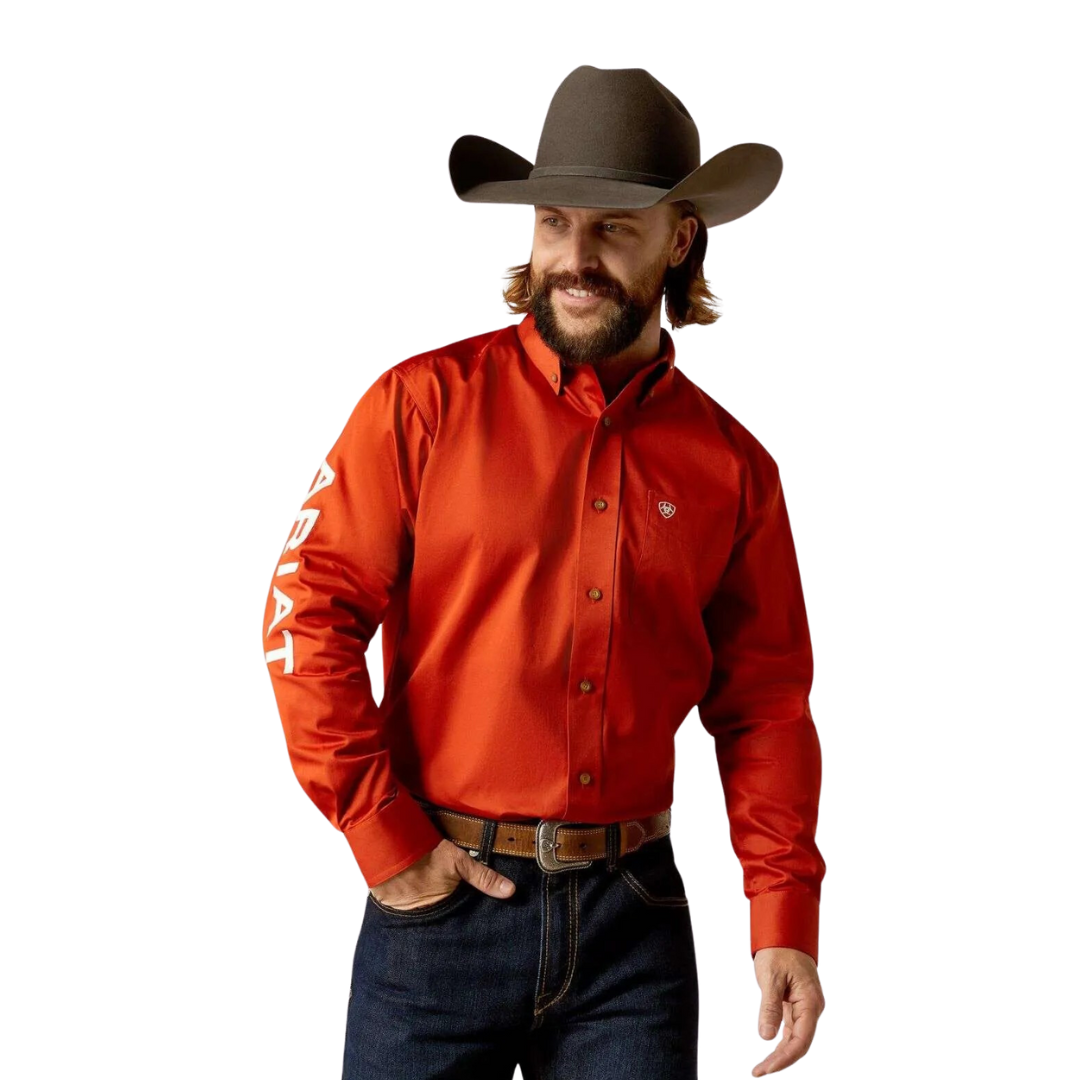 Ariat Men's Rider Fitted Light Blue Shirt