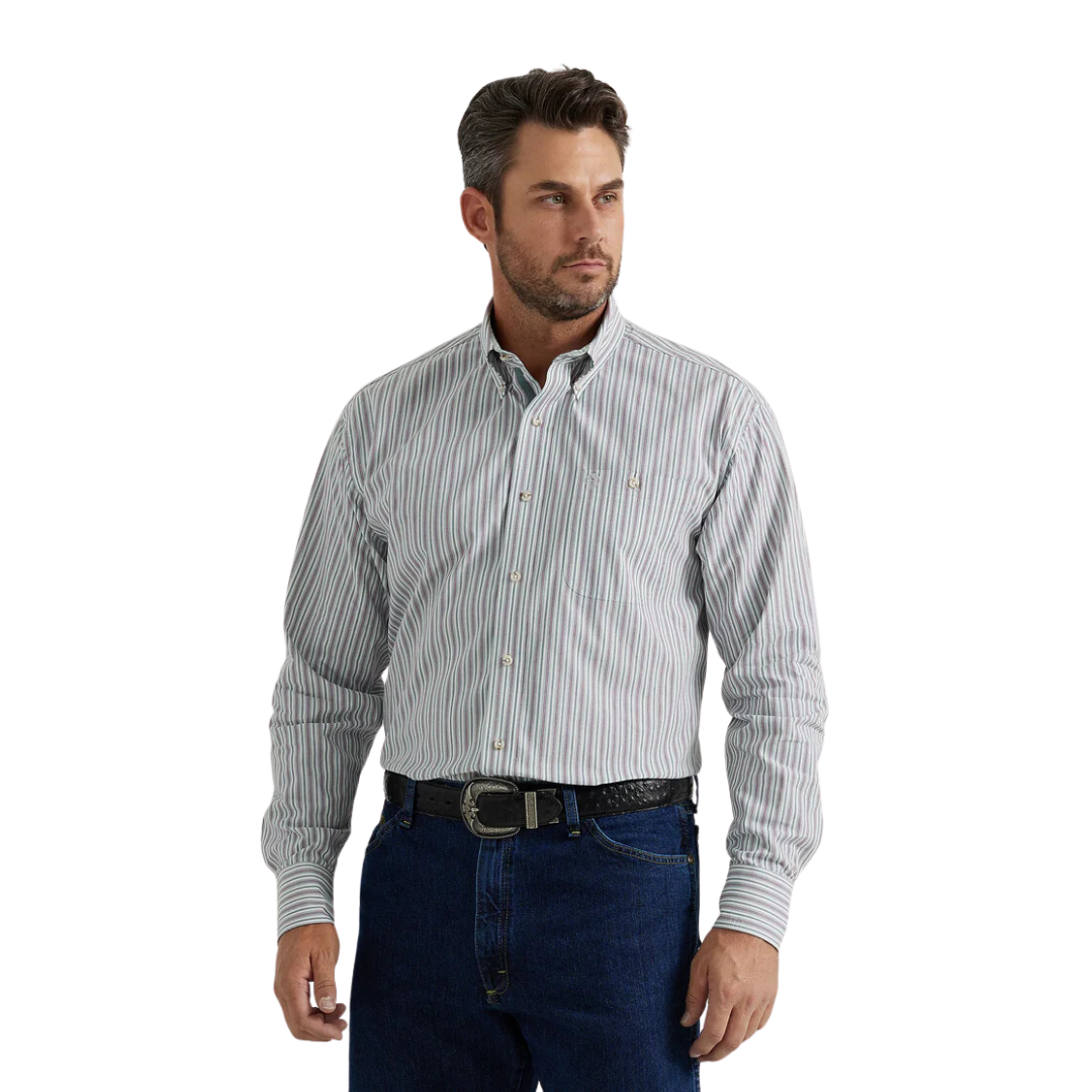 Wrangler Men's George Strait Grey Shirt